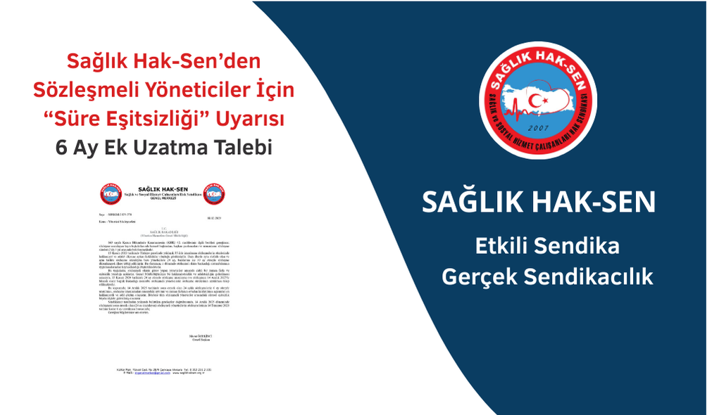 Sözleşmeli Yöneticilerin Sözleşme Sürelerindeki Eşitsizlik Giderilmeli